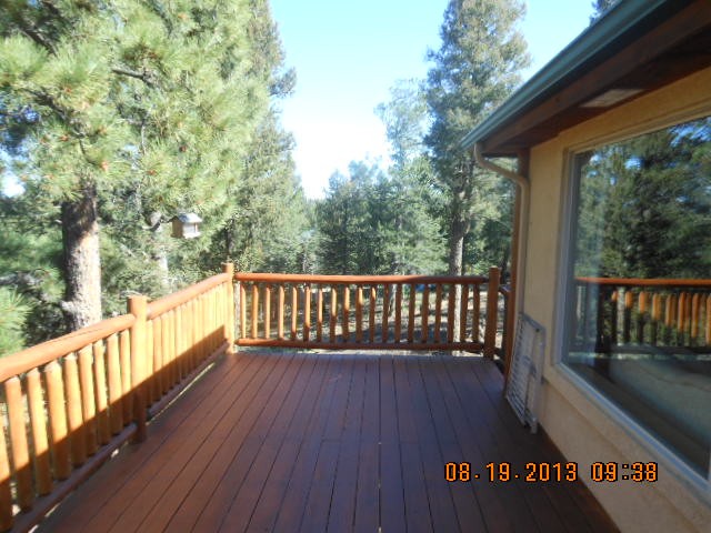 huge deck! this is the way to live in colorado, out on a deck like yours!